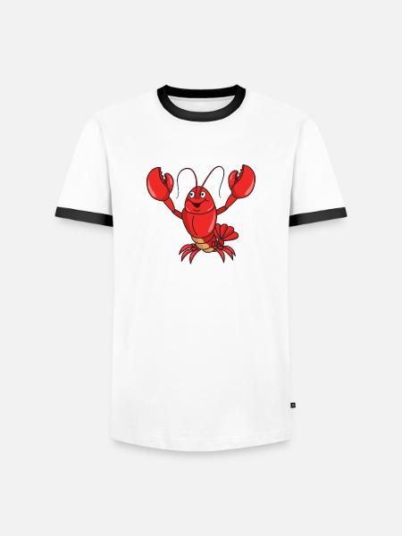 homard - T-shirt contrasté Homme - blanc/noir