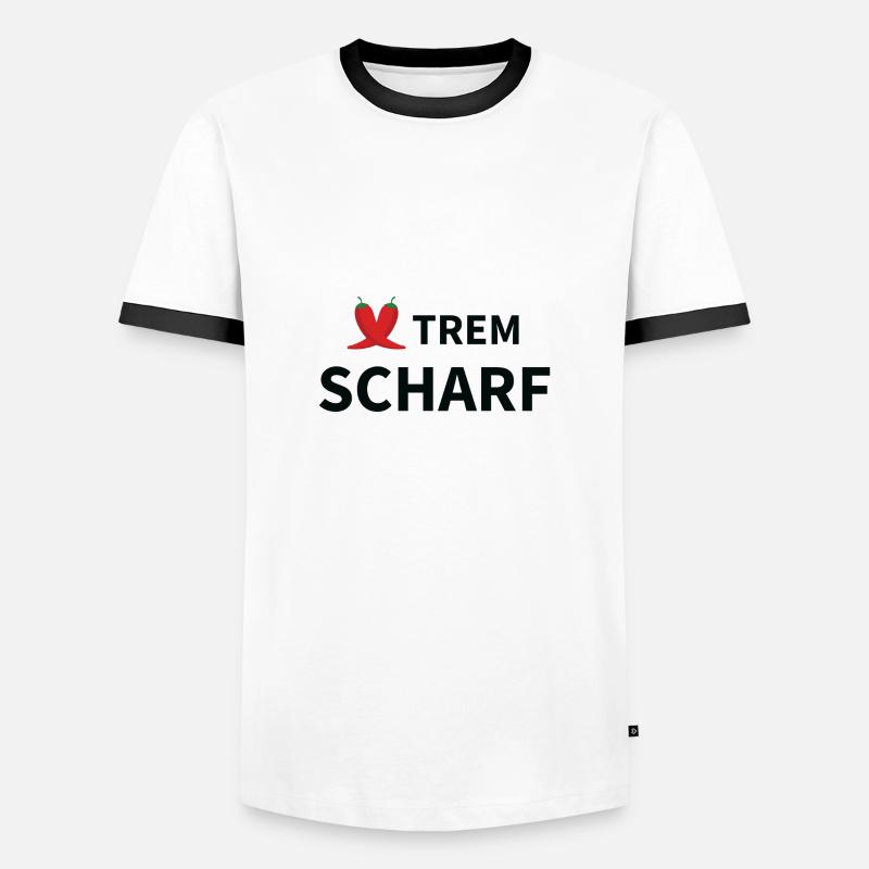 XTREM sharp - Men's Ringer Shirt - white/black