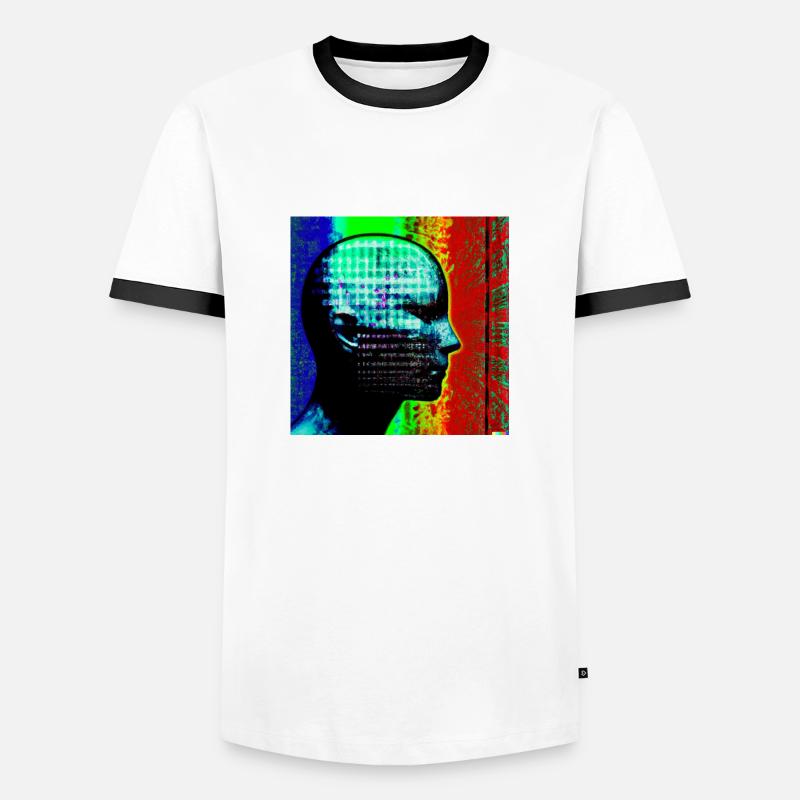 Artificial intelligence - Men's Ringer Shirt - white/black
