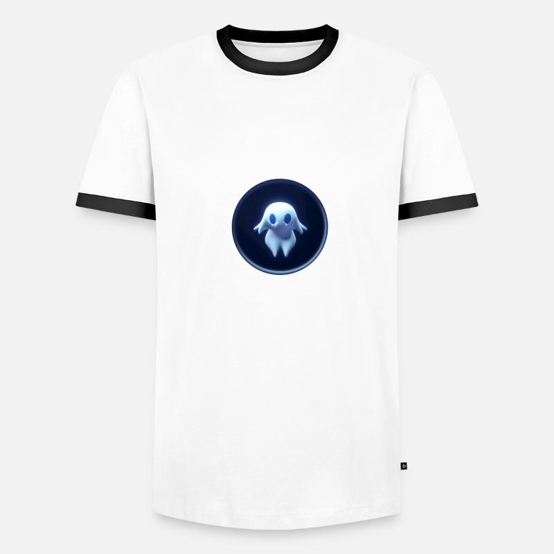 Ghost glow - Men's Ringer Shirt - white/black