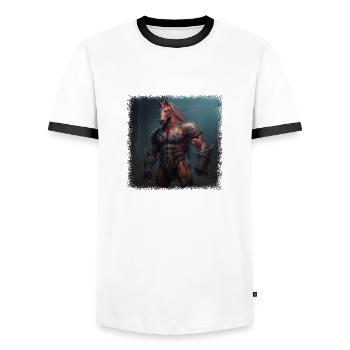 riding academy joke horseriding birthday - Männer Kontrast-T-Shirt - Weiß/Schwarz - Vorne - AI Model Female 172 light (172cm) & AI Model Male 178 dark (178cm)