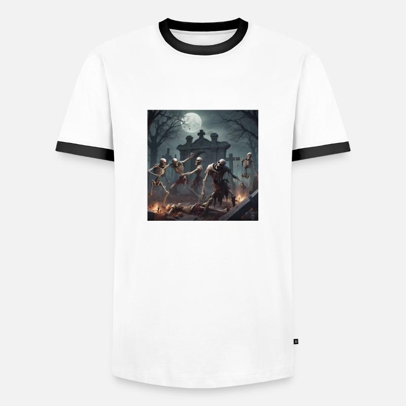 Spooky fun - Men's Ringer Shirt - white/black