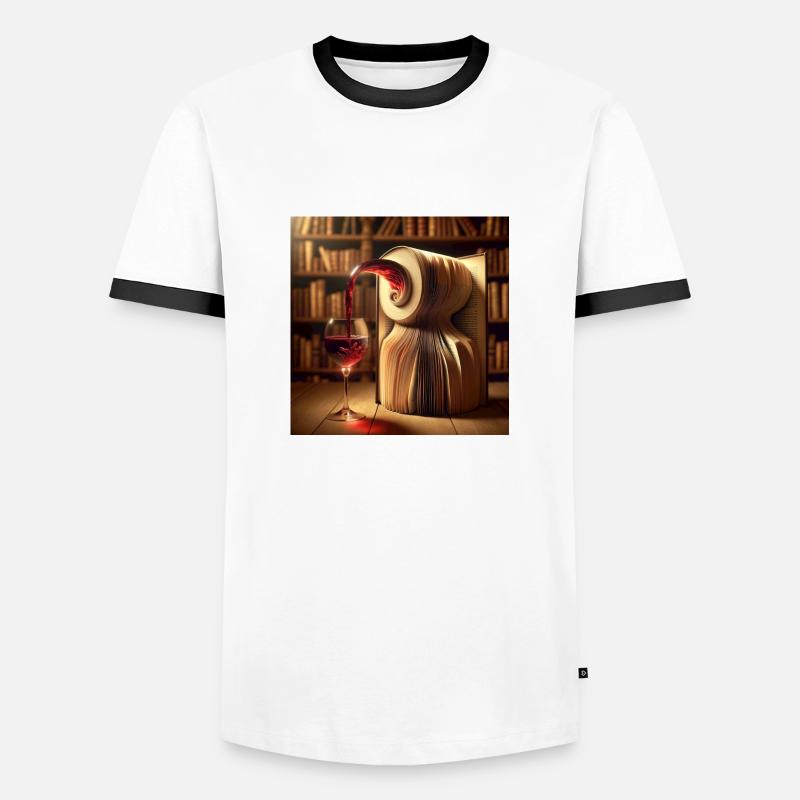 Beech and wine - Men's Ringer Shirt - white/black
