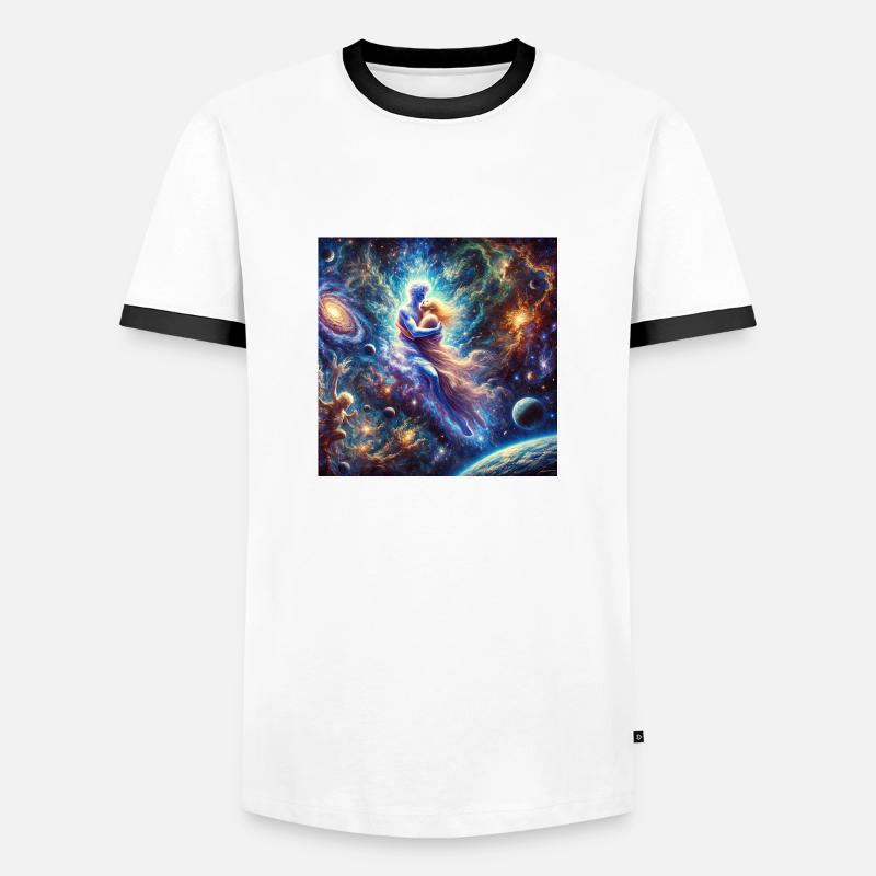 5EBAF71E 6C1A 47B3 BB1E 49B9DD25A6B8 - Männer Kontrast-T-Shirt - Weiß/Schwarz