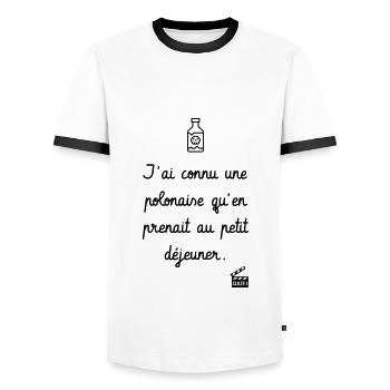 Les Tontons Flingueurs ! Réplique culte - Humour - T-shirt contrasté Homme - blanc/noir - Devant - AI Model Female 172 light (172cm) & AI Model Male 178 dark (178cm)
