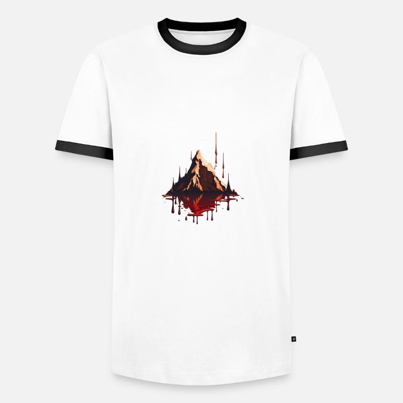 SURREAL - Männer Kontrast-T-Shirt - Weiß/Schwarz