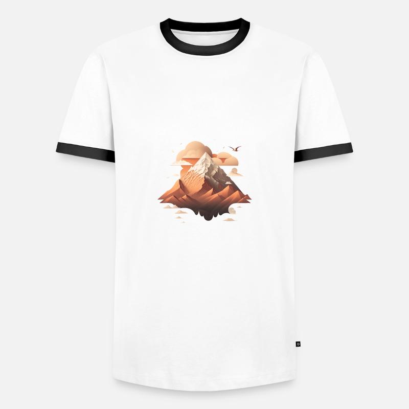 SURREAL - Männer Kontrast-T-Shirt - Weiß/Schwarz