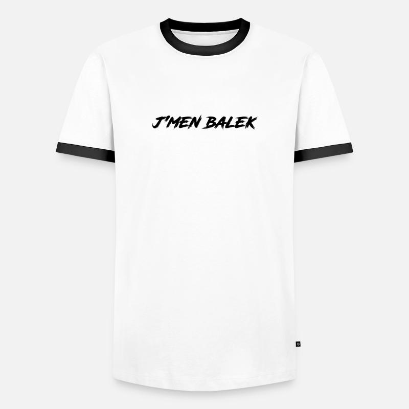 Ich bin Balek - Männer Kontrast-T-Shirt - Weiß/Schwarz