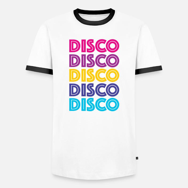 Disco Disco Disco - Men's Ringer Shirt - white/black