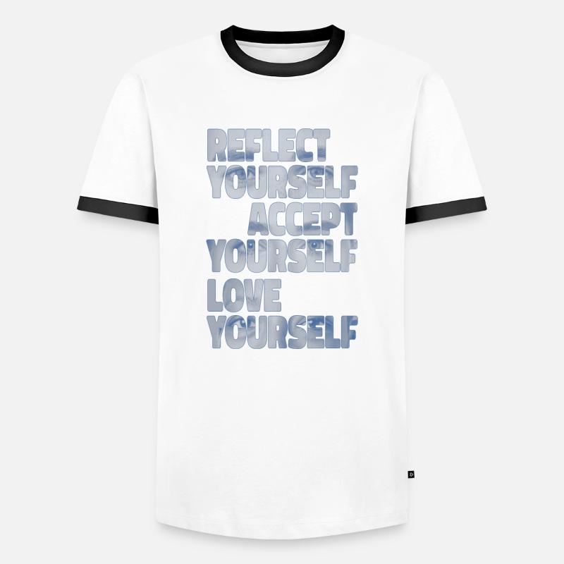 Reflection - Men's Ringer Shirt - white/black