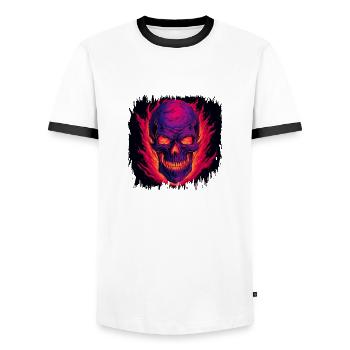adult clothing fingers bday geek - Männer Kontrast-T-Shirt - Weiß/Schwarz - Vorne - AI Model Female 172 light (172cm) & AI Model Male 178 dark (178cm)