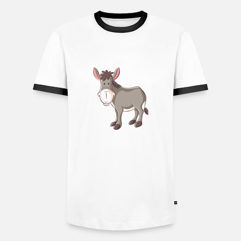 ass - Men's Ringer Shirt - white/black