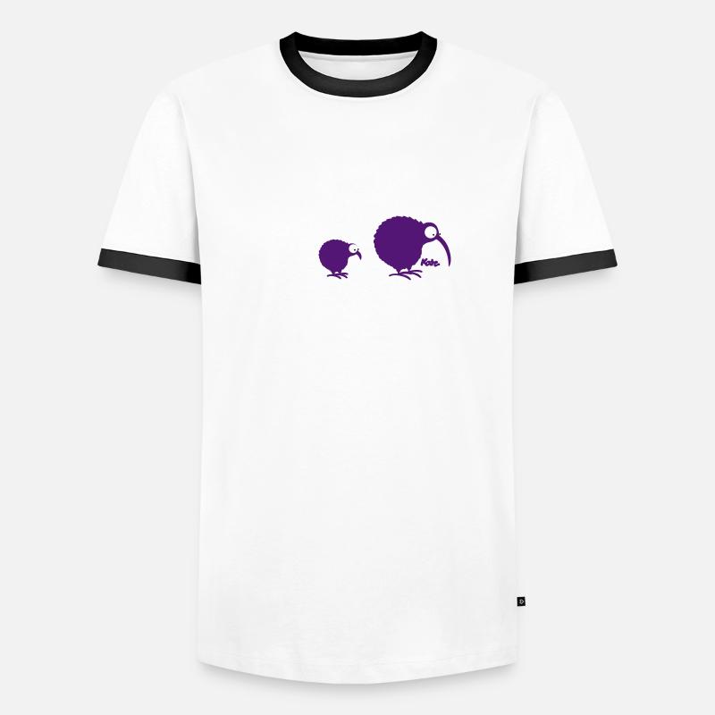 Kiwilution (c) - Men's Ringer Shirt - white/black