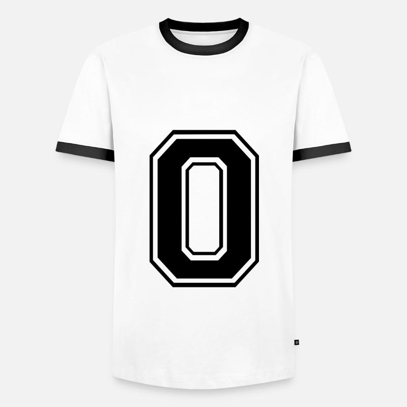 0 - Men's Ringer Shirt - white/black