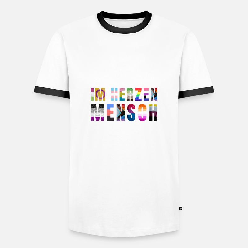 Pride - Men's Ringer Shirt - white/black