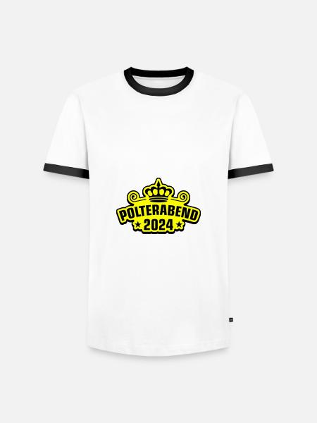 Bachelor Party 2024 - Men's Ringer Shirt - white/black