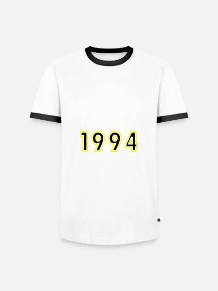 1994 Year Birthday - Men's Ringer Shirt - white/black