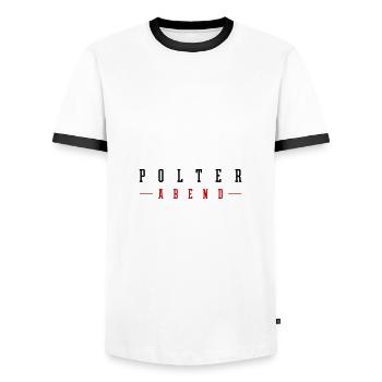 Bachelor Party Wedding Bachelor - Men's Ringer Shirt - white/black - Front - AI Model Female 172 light (172cm) & AI Model Male 178 dark (178cm)