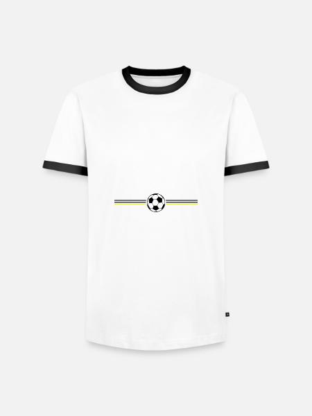 Soccer Championship Germany - Men's Ringer Shirt - white/black