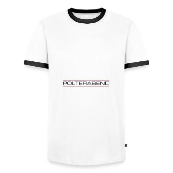 Polterabend Junggesellenabschied - Männer Kontrast-T-Shirt - Weiß/Schwarz - Vorne - AI Model Female 172 light (172cm) & AI Model Male 178 dark (178cm)