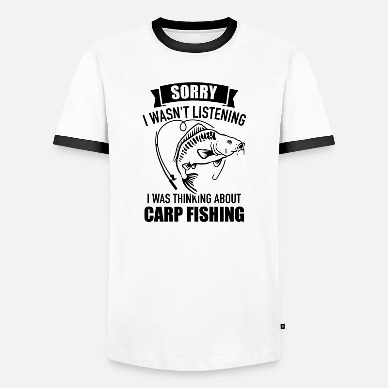 carp - Men's Ringer Shirt - white/black