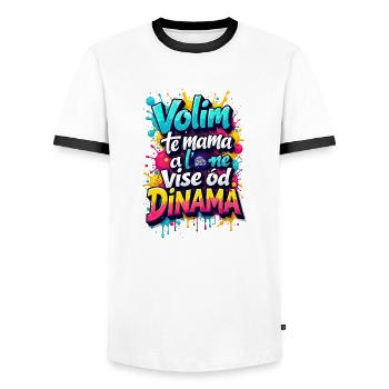 Dinamo zagreb purgeri kroatien bad blue jungs BBB - Männer Kontrast-T-Shirt - Weiß/Schwarz - Vorne - AI Model Female 172 light (172cm) & AI Model Male 178 dark (178cm)