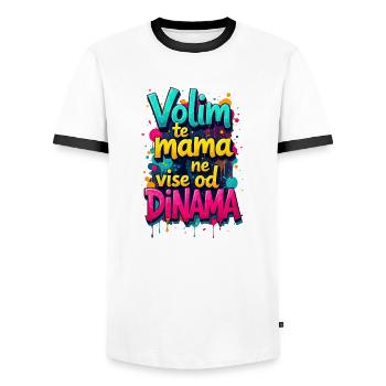 Dinamo zagreb purgeri kroatien bad blue jungs BBB - Männer Kontrast-T-Shirt - Weiß/Schwarz - Vorne - AI Model Female 172 light (172cm) & AI Model Male 178 dark (178cm)