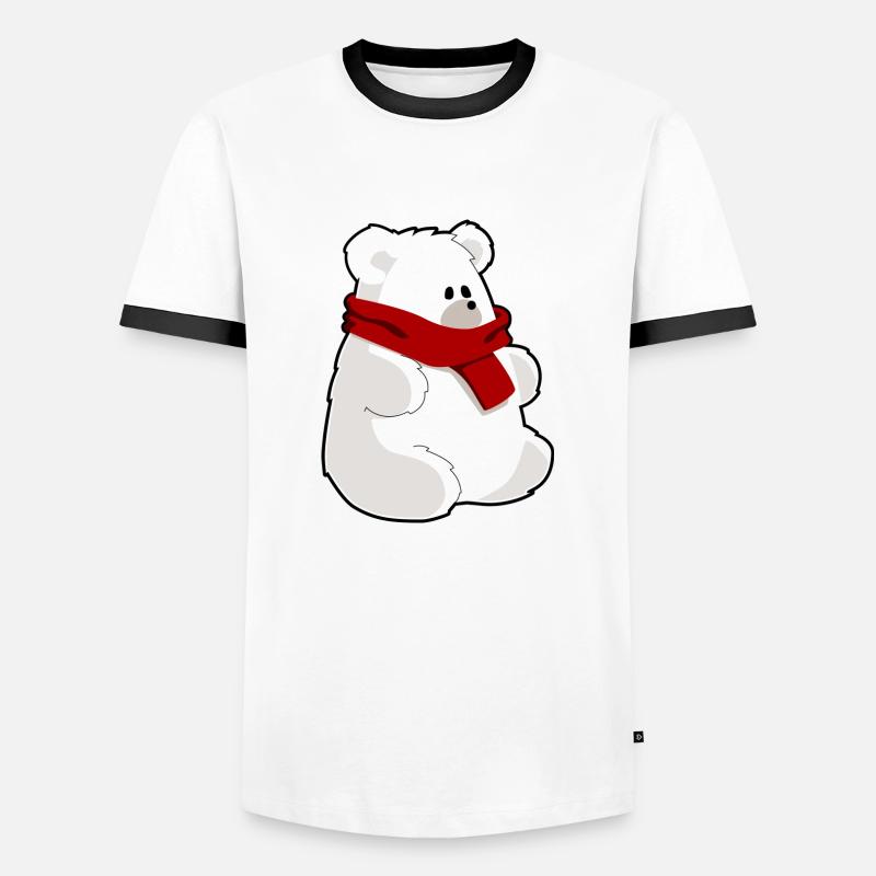 icebear - Men's Ringer Shirt - white/black