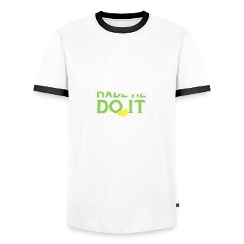 Margaritas Made Me Do It Gift - Männer Kontrast-T-Shirt - Weiß/Schwarz - Vorne - AI Model Female 172 light (172cm) & AI Model Male 178 dark (178cm)