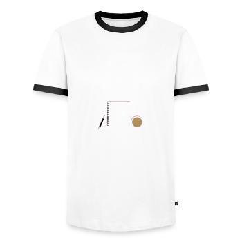 Sketch Day Zeichner Bleistift Spruch Geschenk Idee - Männer Kontrast-T-Shirt - Weiß/Schwarz - Vorne - AI Model Female 172 light (172cm) & AI Model Male 178 dark (178cm)
