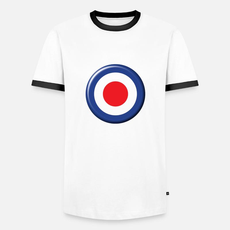 Target - Men's Ringer Shirt - white/black