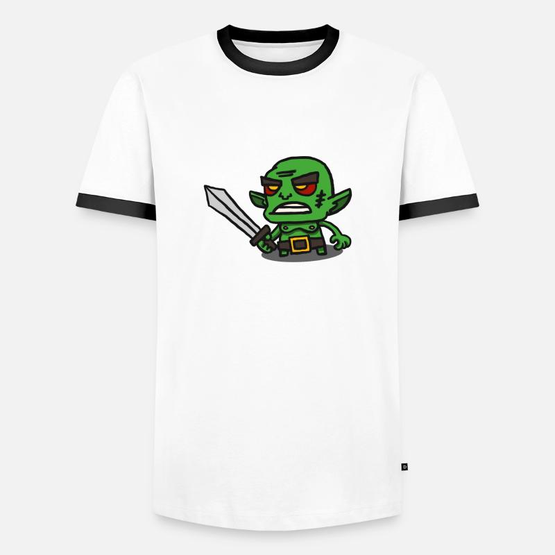 orc - Men's Ringer Shirt - white/black
