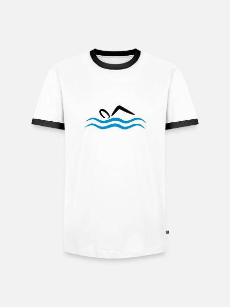 float - Men's Ringer Shirt - white/black