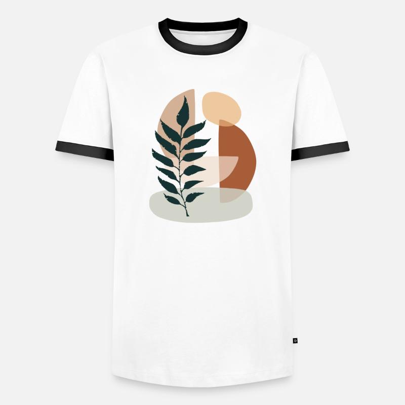 Minimalistic Boho Style - Men's Ringer Shirt - white/black