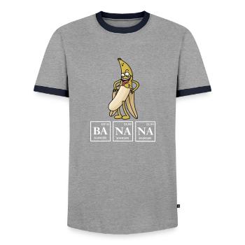 BANANE - T-shirt contrasté Homme - gris/marine  - Devant - AI Model Female 172 light (172cm) & AI Model Male 178 light (178cm)
