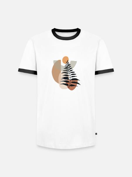 Minimalistic Boho Style - Men's Ringer Shirt - white/black