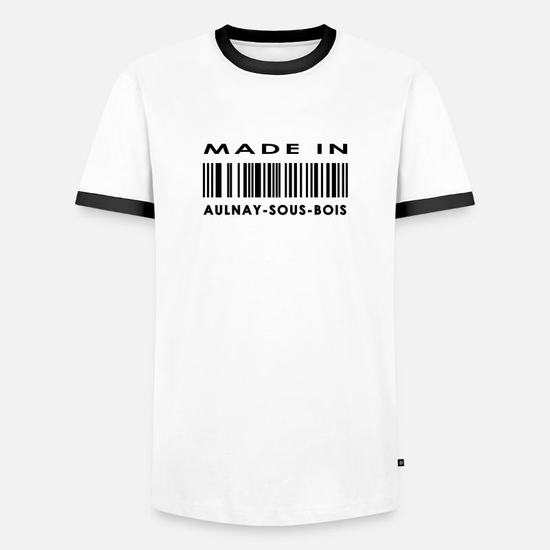 Aulnay-sous-Bois - Men's Ringer Shirt - white/black