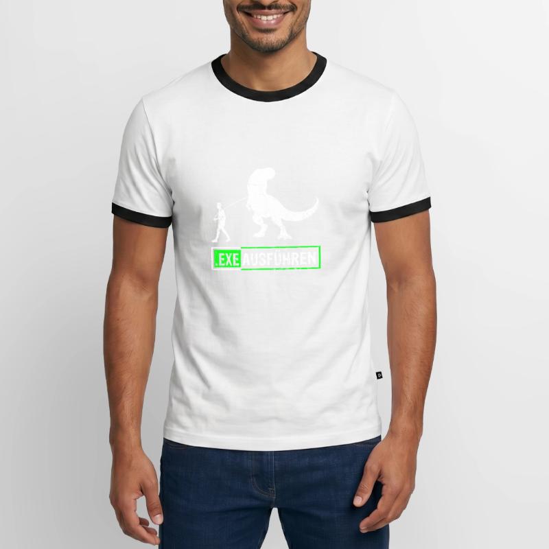 Admin Programmierer ITler Informatik Geschenk EXE Männer Kontrast-T-Shirt