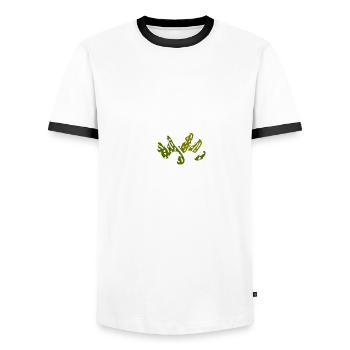 When Life Gives You Cucumbers, Make Pickles 2 - Männer Kontrast-T-Shirt - Weiß/Schwarz - Vorne - AI Model Female 172 light (172cm) & AI Model Male 178 dark (178cm)