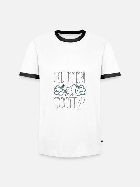Gluten Got Me Tootin Glutenunverträglichkeit - Männer Kontrast-T-Shirt -