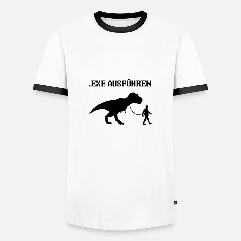 Informatiker Programmierer Sprüche - Männer Kontrast-T-Shirt - Weiß/Schwarz
