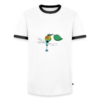 Guardabarranco Nicaragua - Männer Kontrast-T-Shirt - Weiß/Schwarz - Vorne - AI Model Female 172 light (172cm) & AI Model Male 178 dark (178cm)