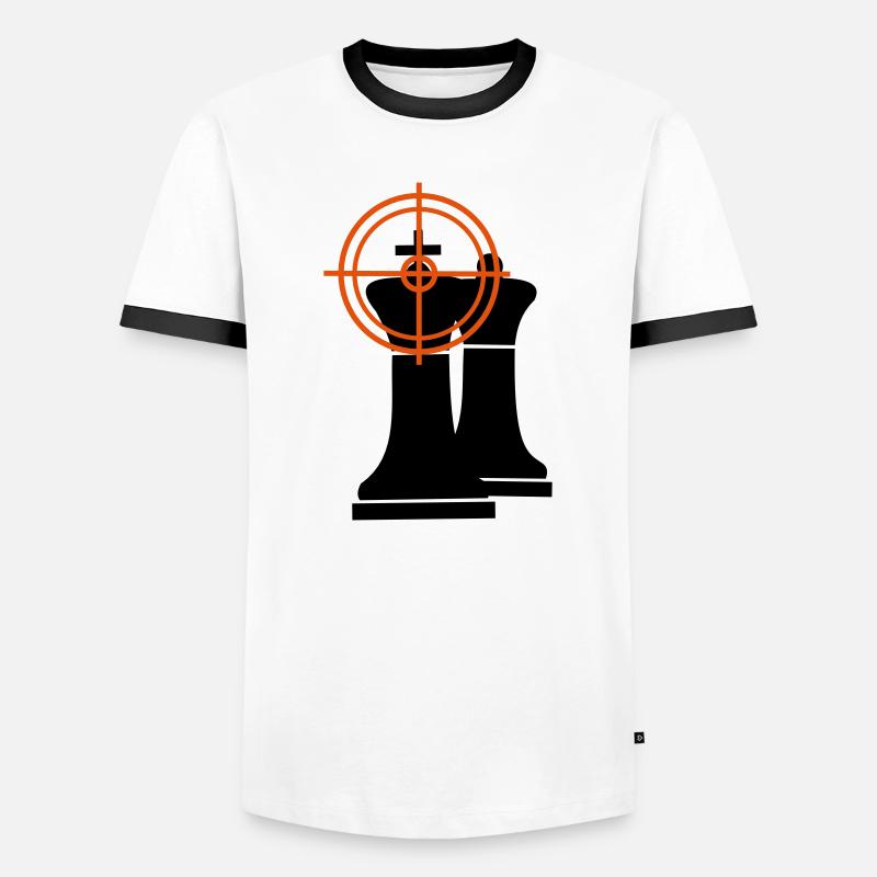 Checkmate - Men's Ringer Shirt - white/black