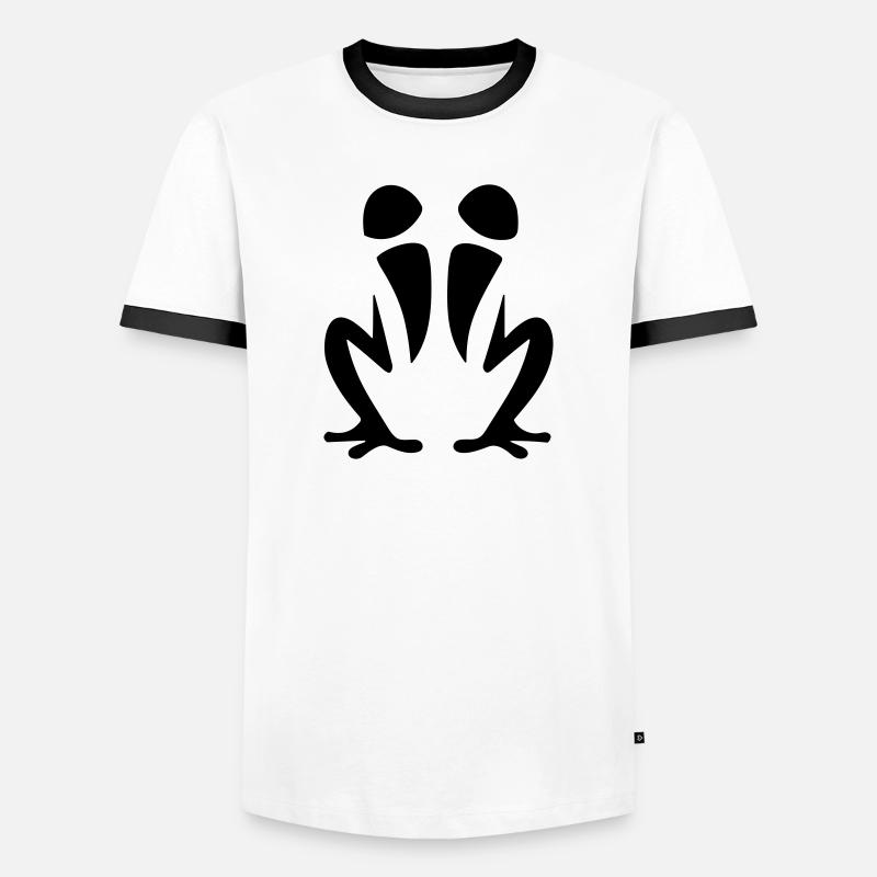 Frog - Men's Ringer Shirt - white/black