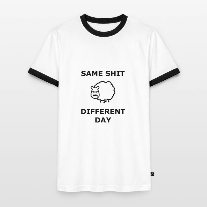 Same Shit Different Day Same shit different day Men's Ringer Shirt