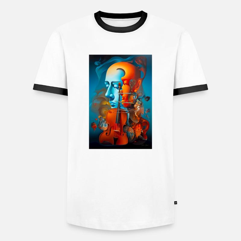 Composer - Men's Ringer Shirt - white/black
