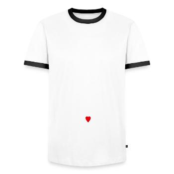 Liebevoller Papa seit 2020 - Männer Kontrast-T-Shirt - Weiß/Schwarz - Vorne - AI Model Female 172 light (172cm) & AI Model Male 178 dark (178cm)