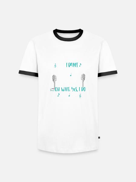 Schauspieler Theater Schauspielerin Bühne Musical - Männer Kontrast-T-Shirt - Weiß/Schwarz