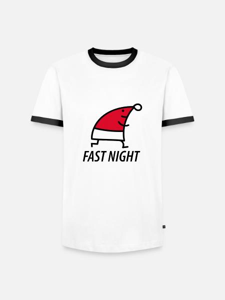 Christmas Jogging - Men's Ringer Shirt - white/black