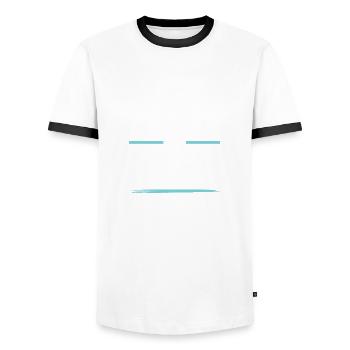 Vegan Crew - Men's Ringer Shirt - white/black - Front - AI Model Female 172 light (172cm) & AI Model Male 178 dark (178cm)